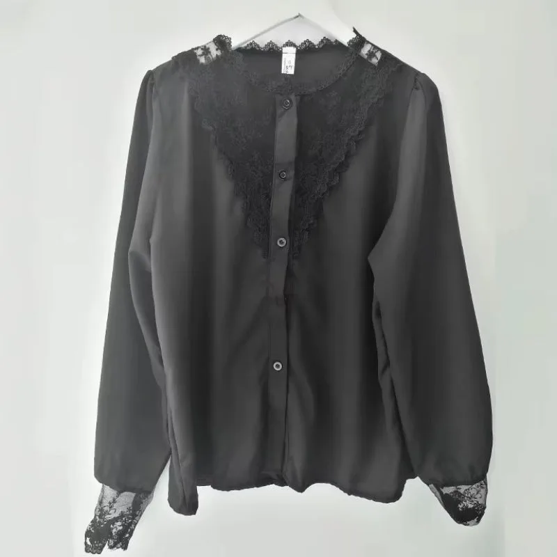 Aanzicht 7 — Blouse – wit Victoriaans