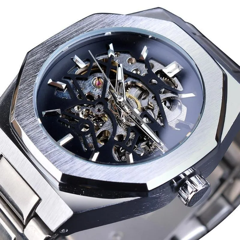 Steampunk horloge – wijzerplaat zeshoekig Steampunk horloge – wijzerplaat zeshoekig