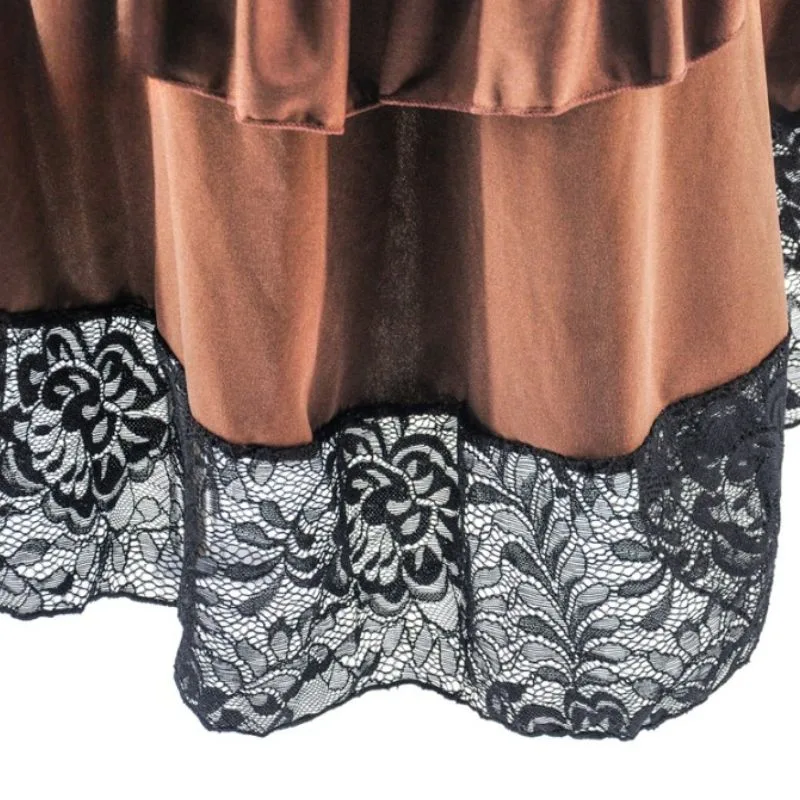 Aanzicht 4 — Steampunk rok – lang