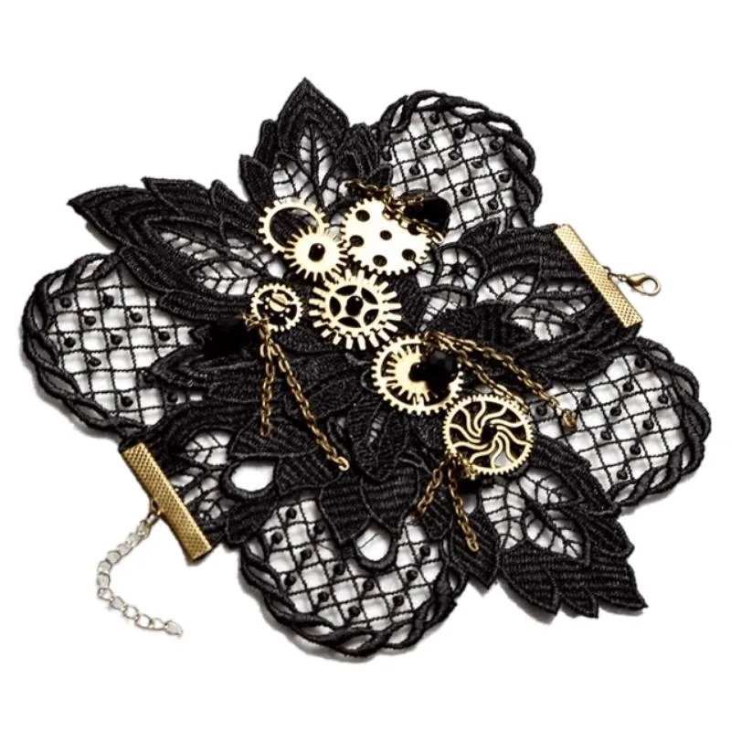 Aanzicht 3 — Steampunk armband voor dames