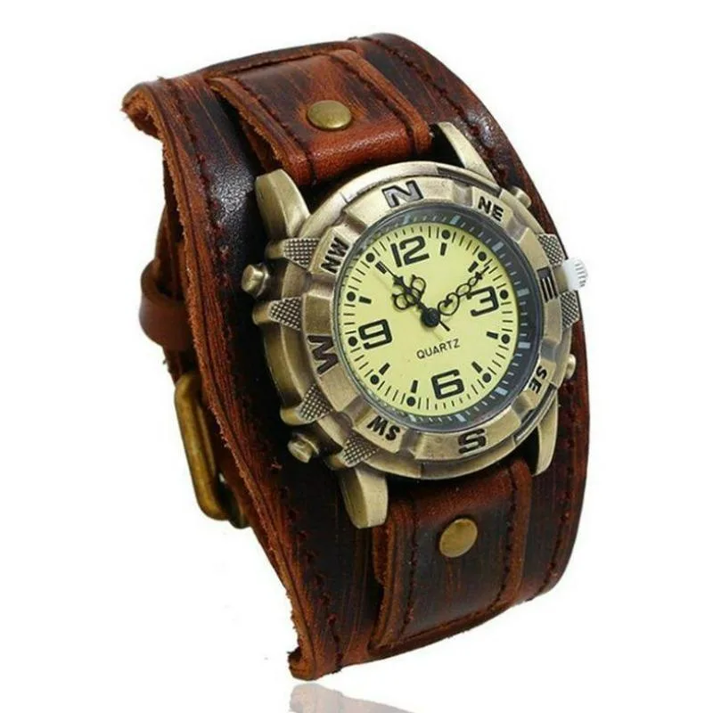 Steampunk polshorloge voor heren