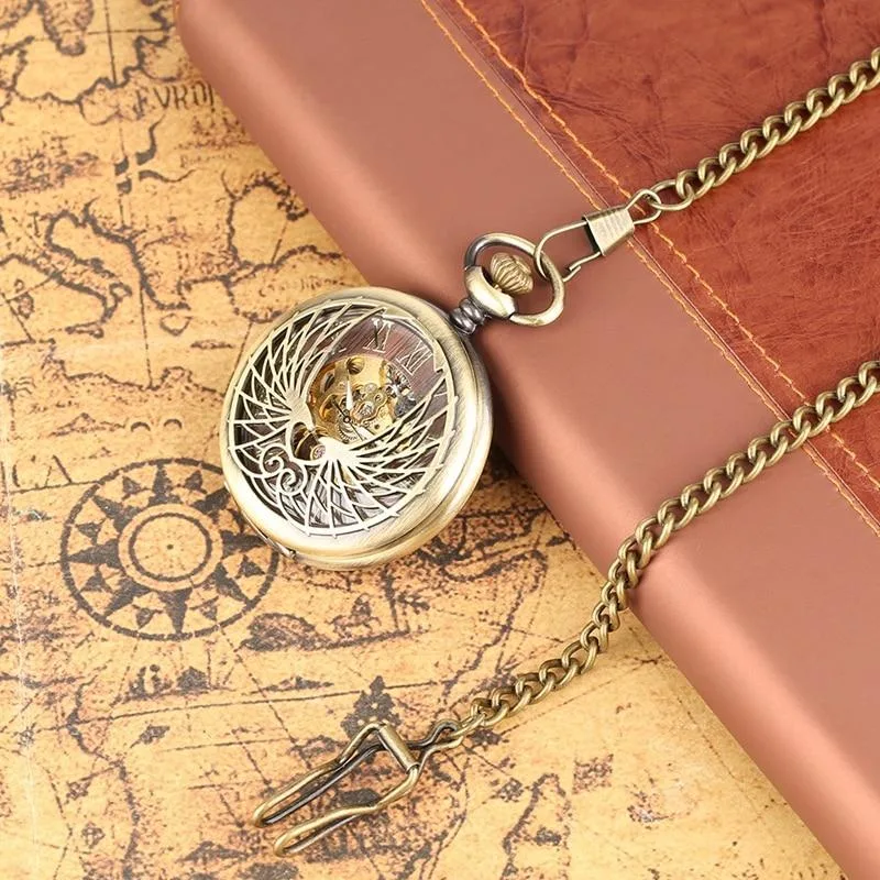 Aanzicht 7 — Steampunk zakhorloge – feniks